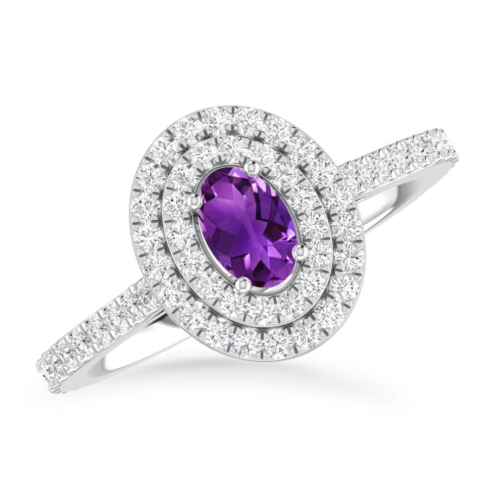 White Gold - Amethyst