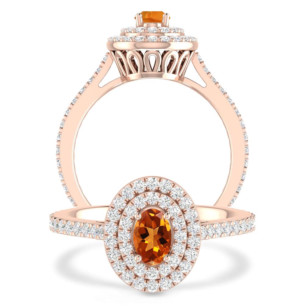 Rose Gold - Citrine