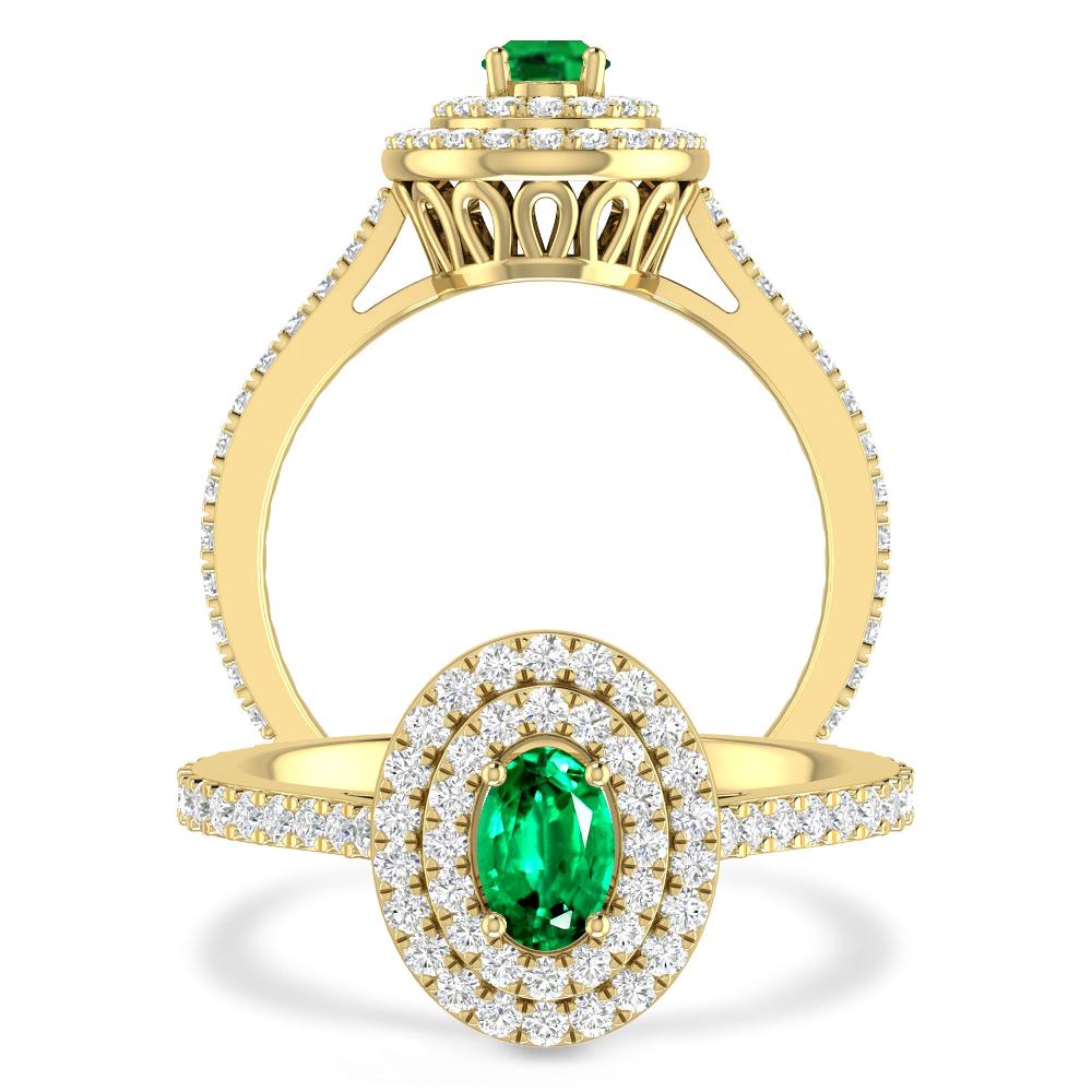 Yellow Gold - Emerald