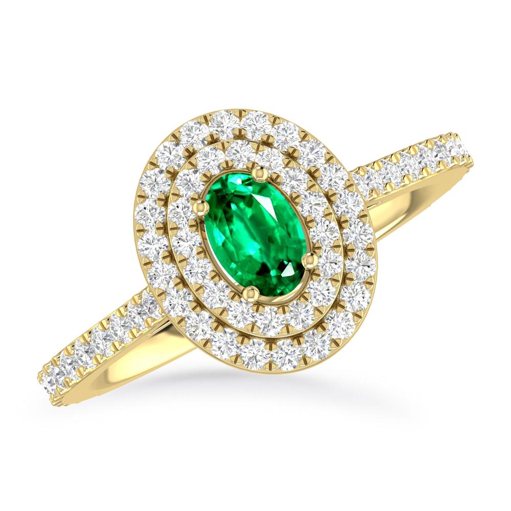 Yellow Gold - Emerald