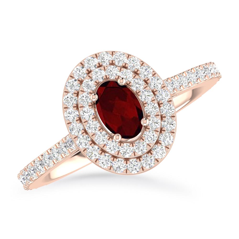 Rose Gold - Garnet