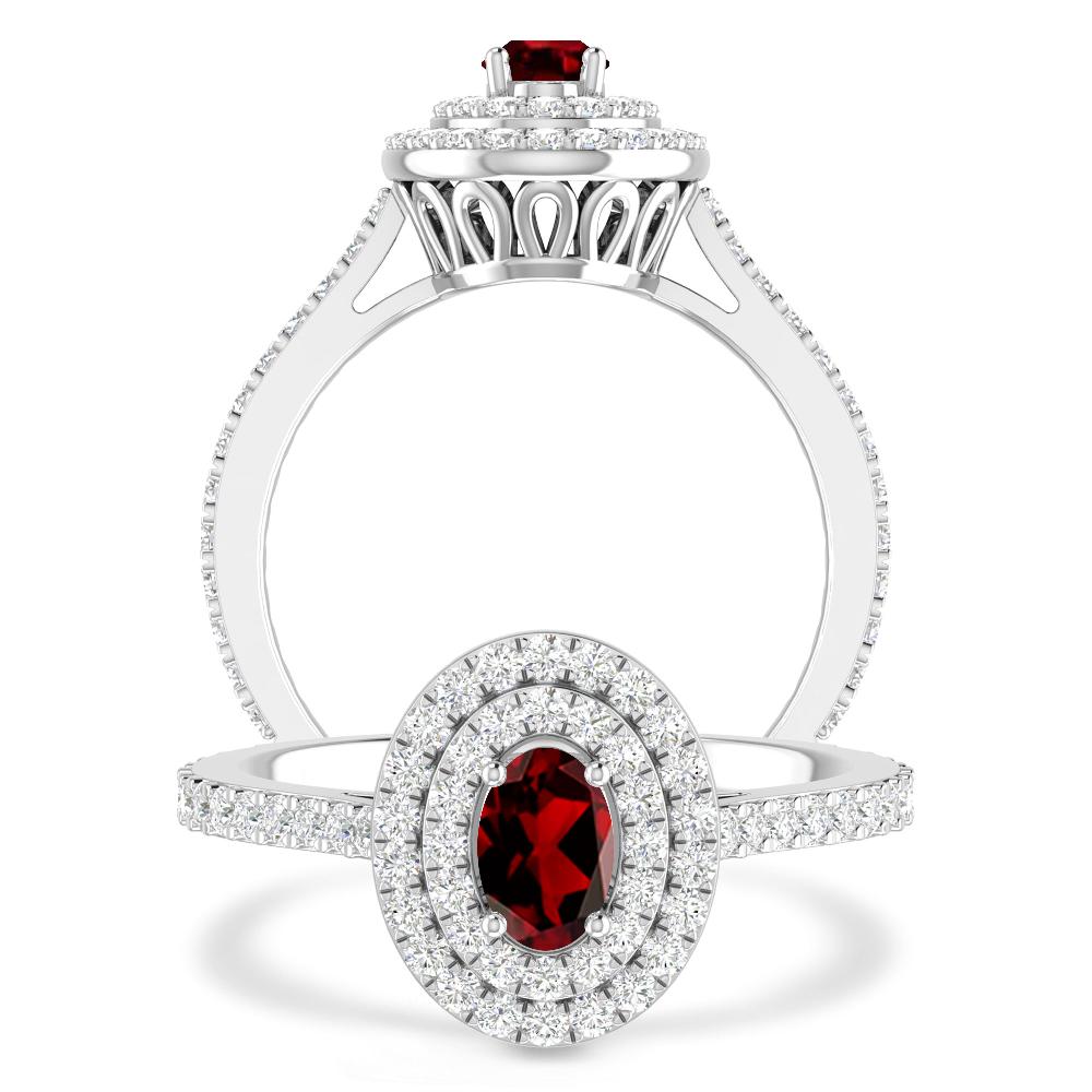 White Gold - Garnet