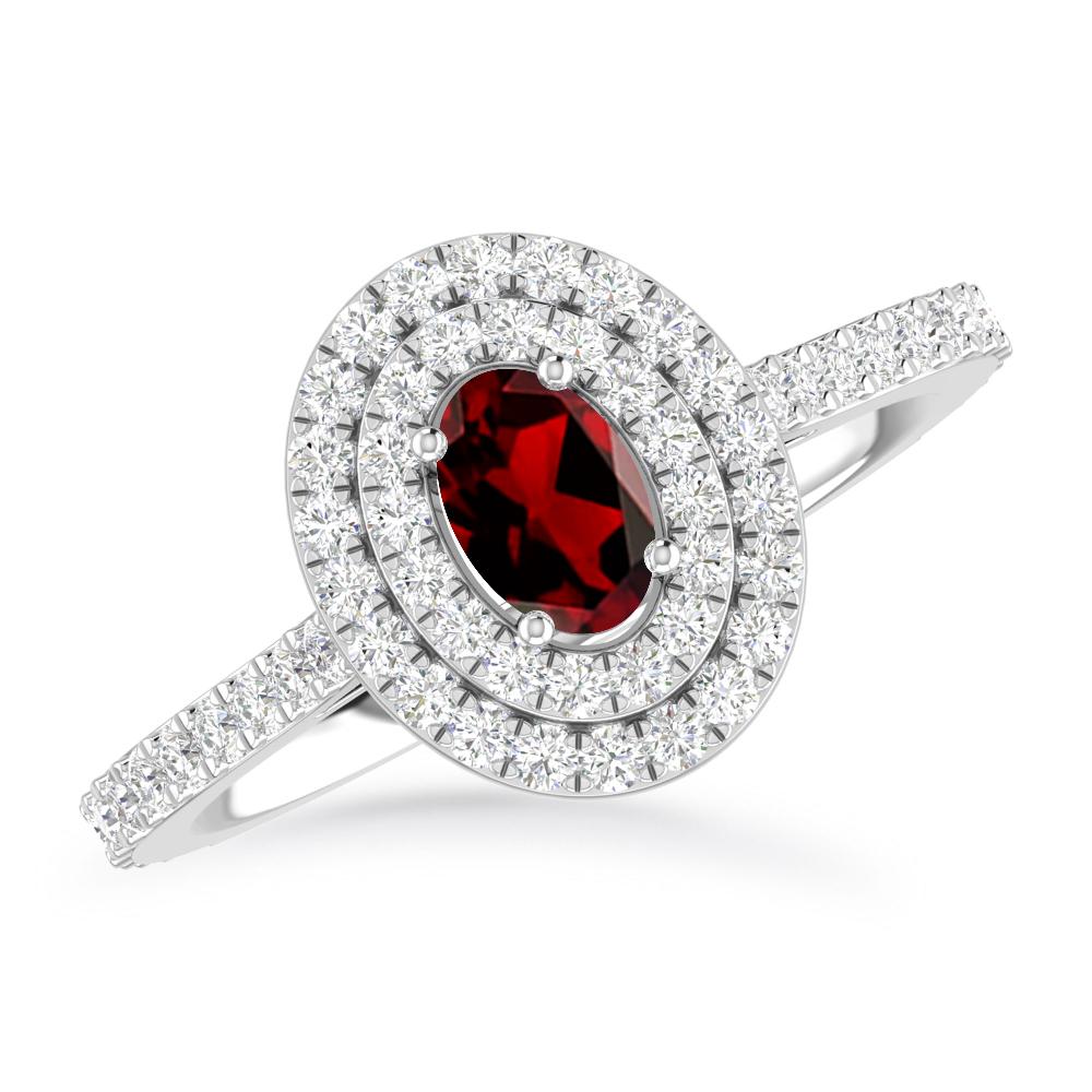 White Gold - Garnet