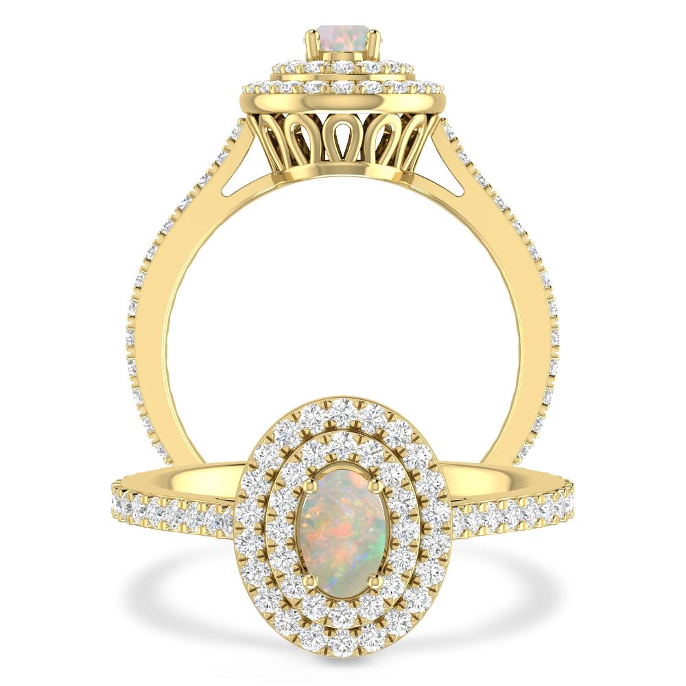 Yellow Gold - Opal