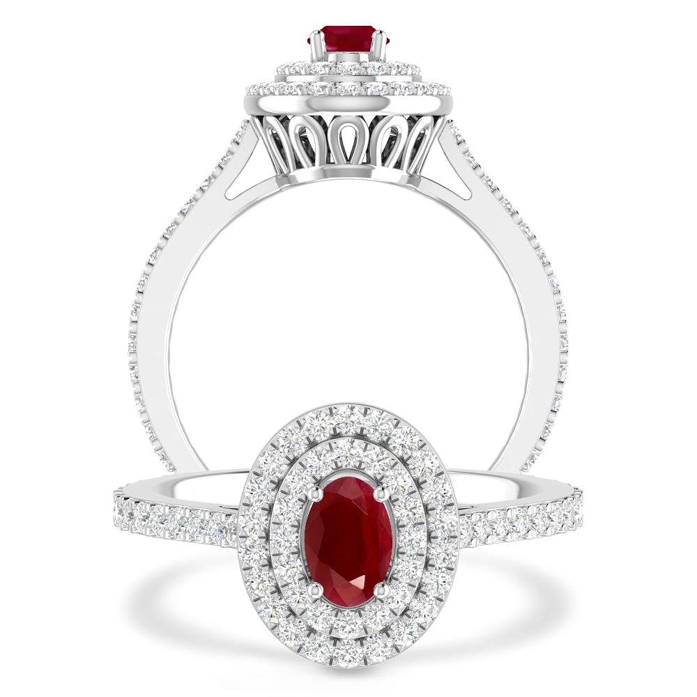 White Gold - Ruby