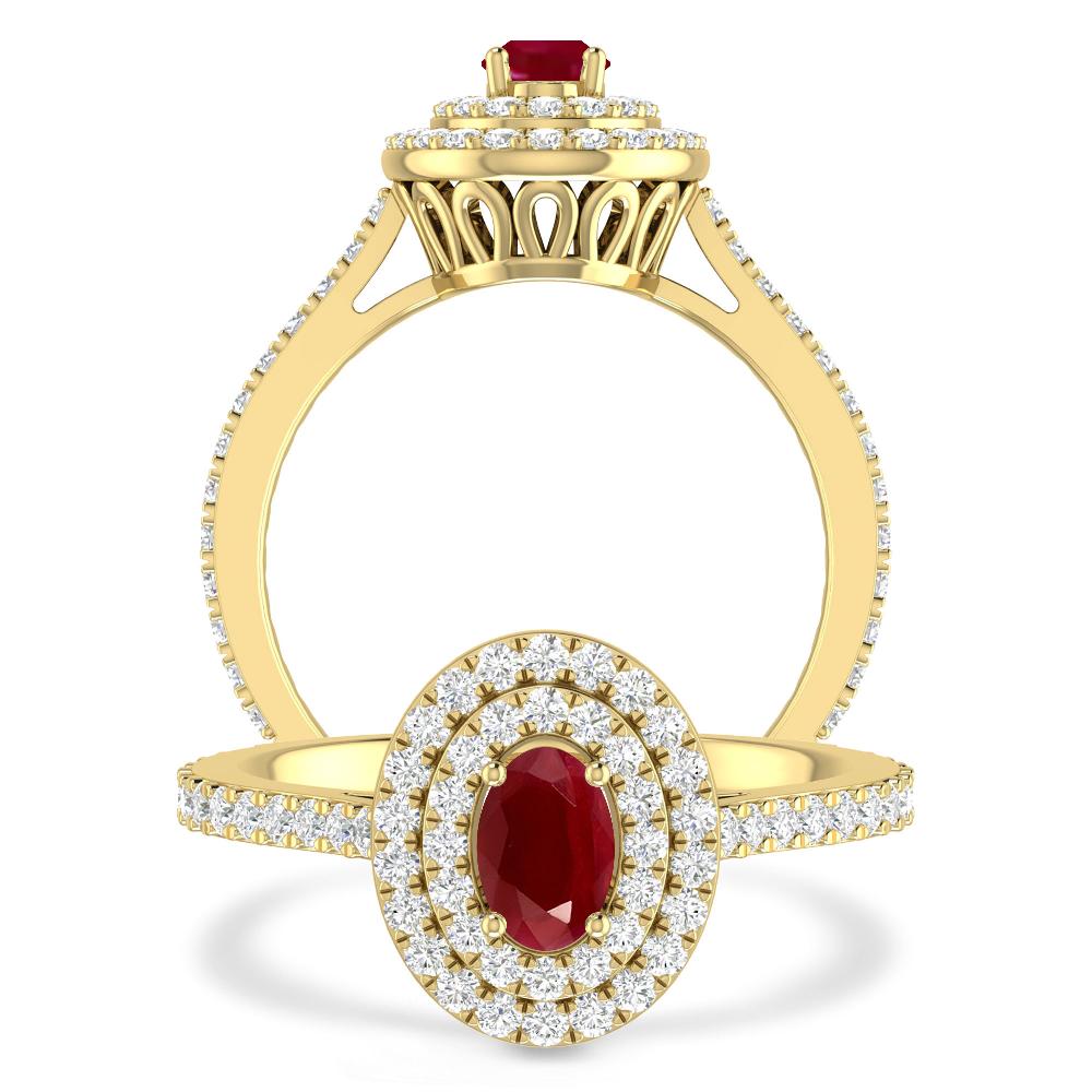 Yellow Gold - Ruby