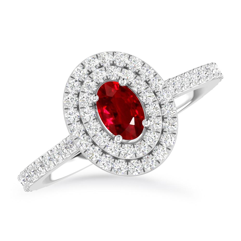 White Gold - Ruby