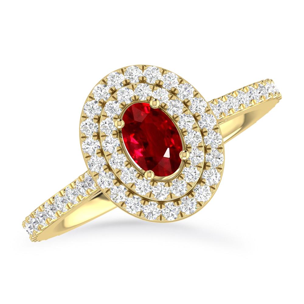 Yellow Gold - Ruby