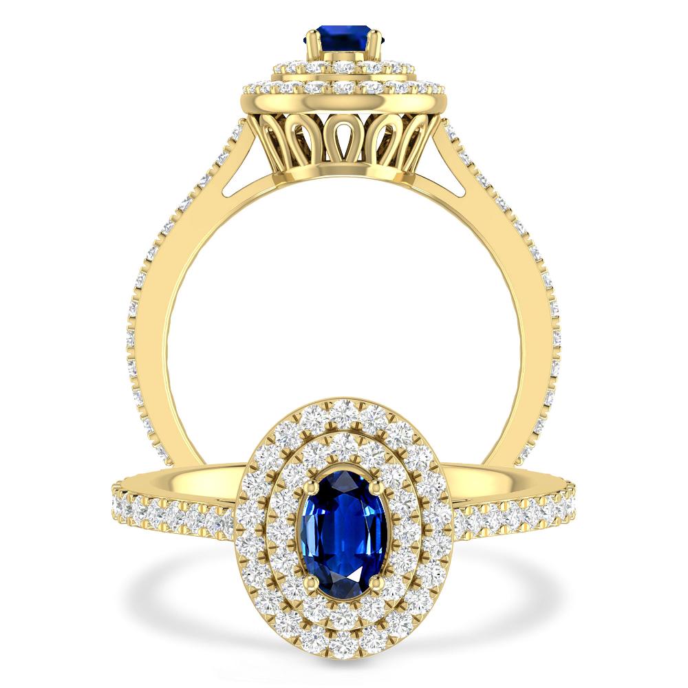 Yellow Gold - Sapphire