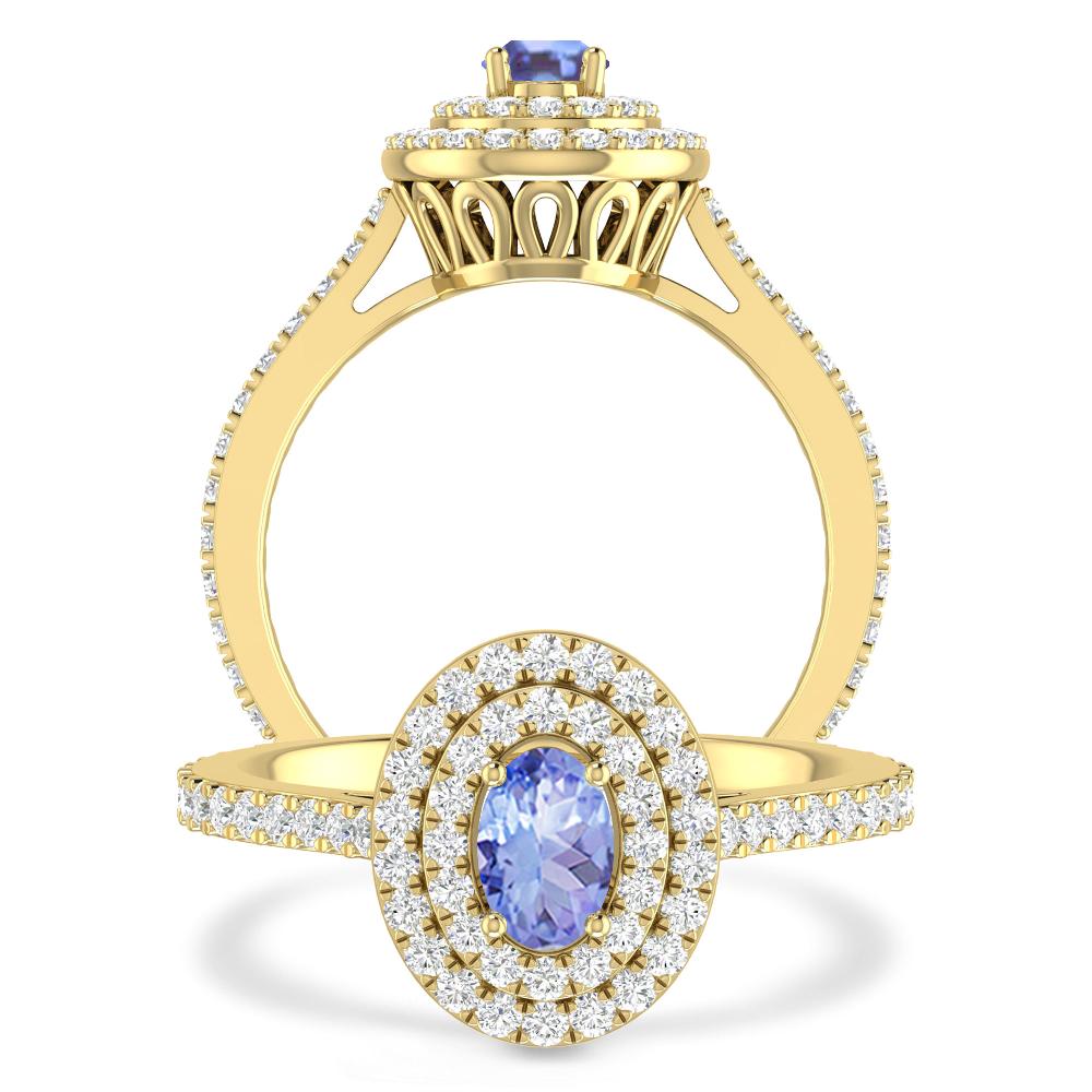 Yellow Gold - Tanzanite