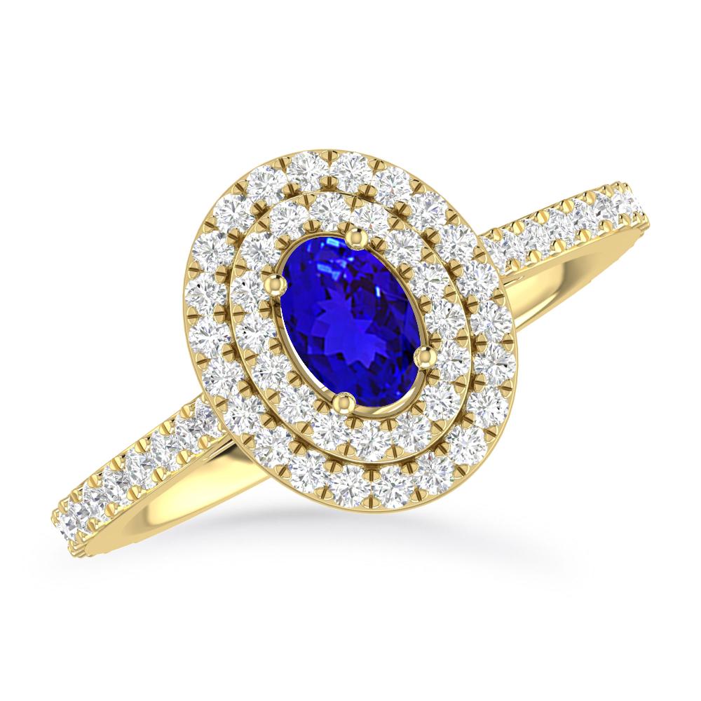 Yellow Gold - Tanzanite