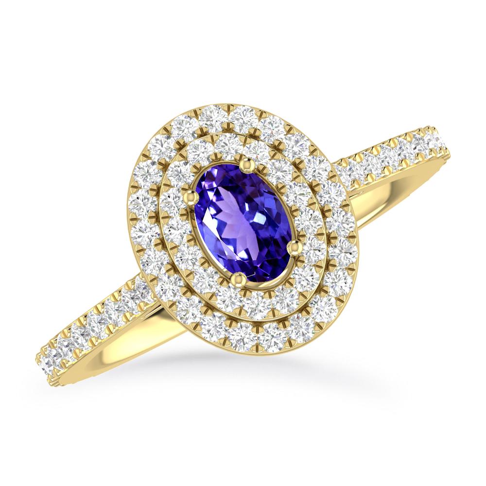 Yellow Gold - Tanzanite