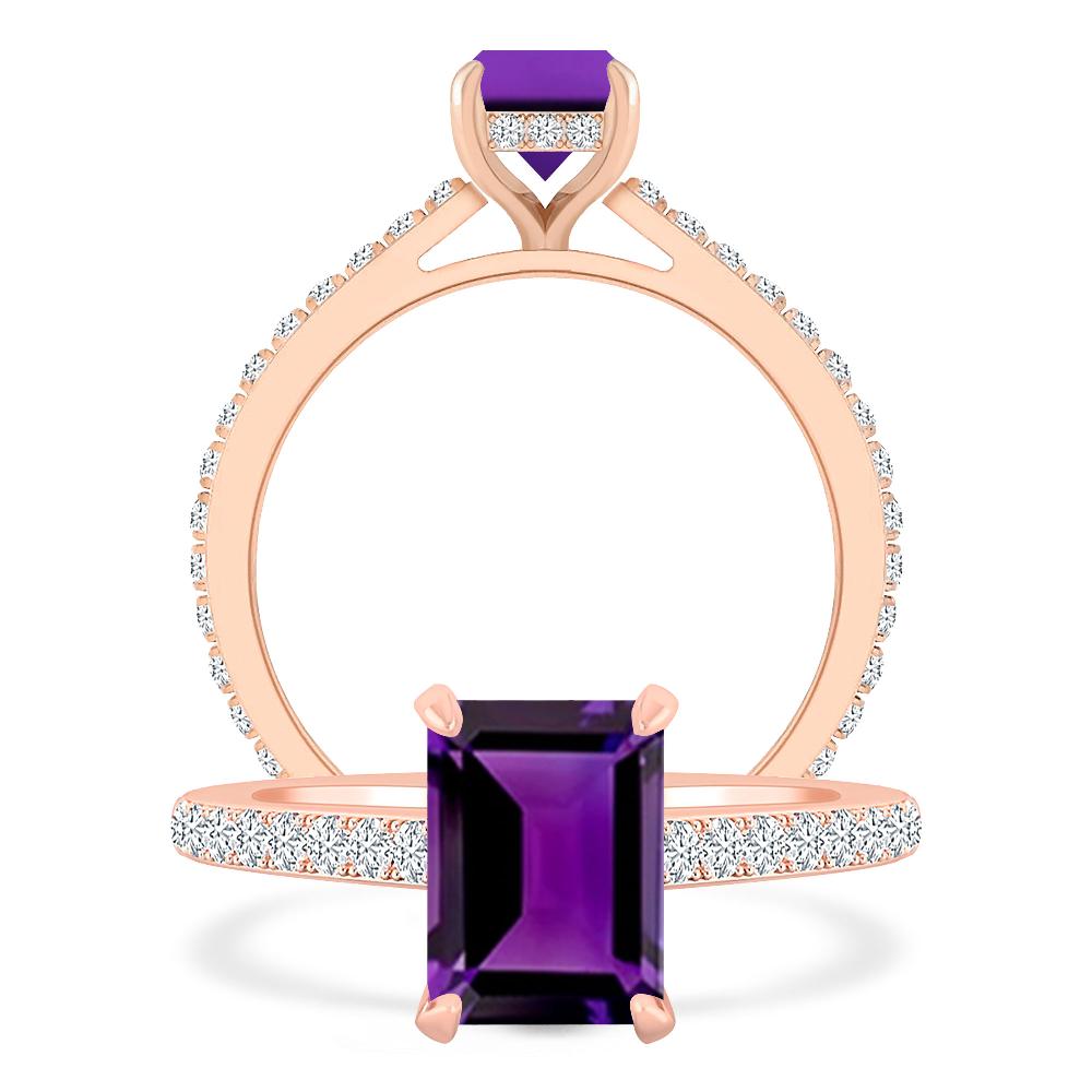 Rose Gold - Amethyst