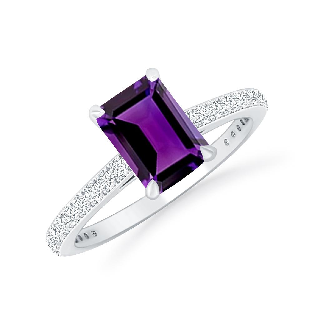 White Gold - Amethyst