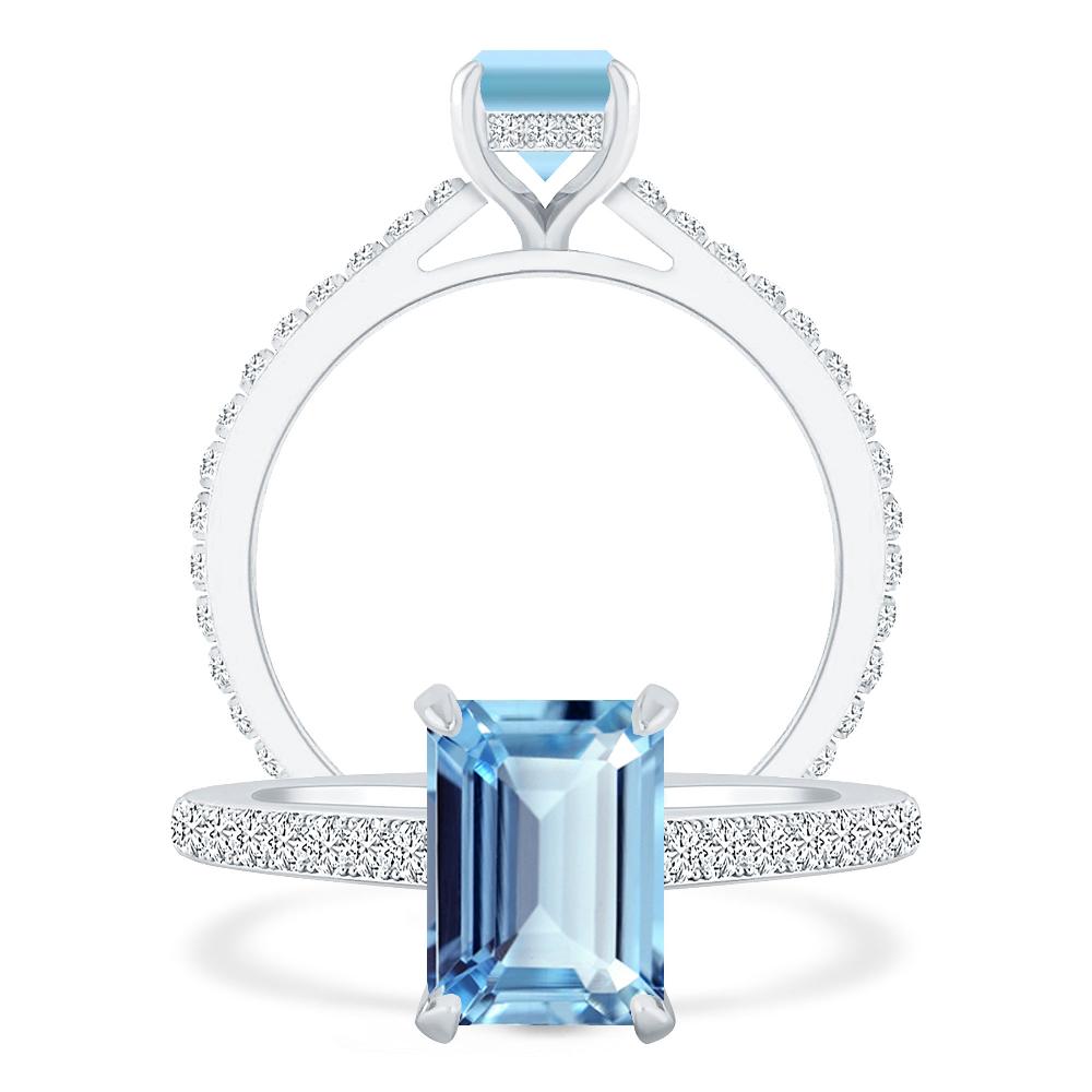 White Gold - Aquamarine