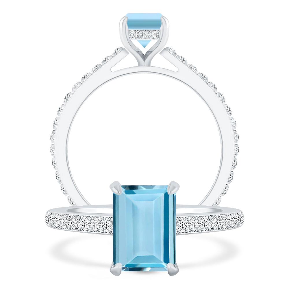 White Gold - Aquamarine