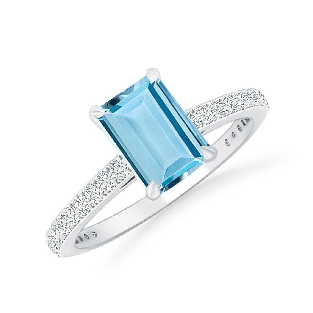 White Gold - Aquamarine