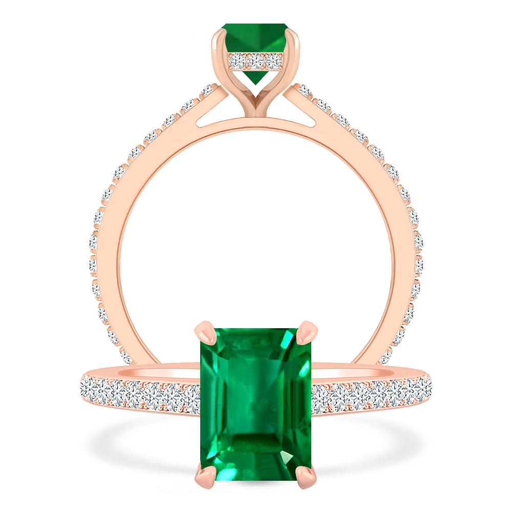 Rose Gold - Emerald