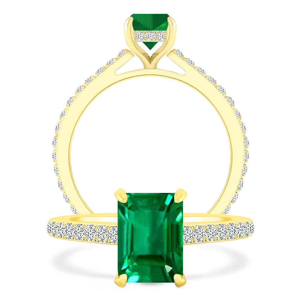 Yellow Gold - Emerald