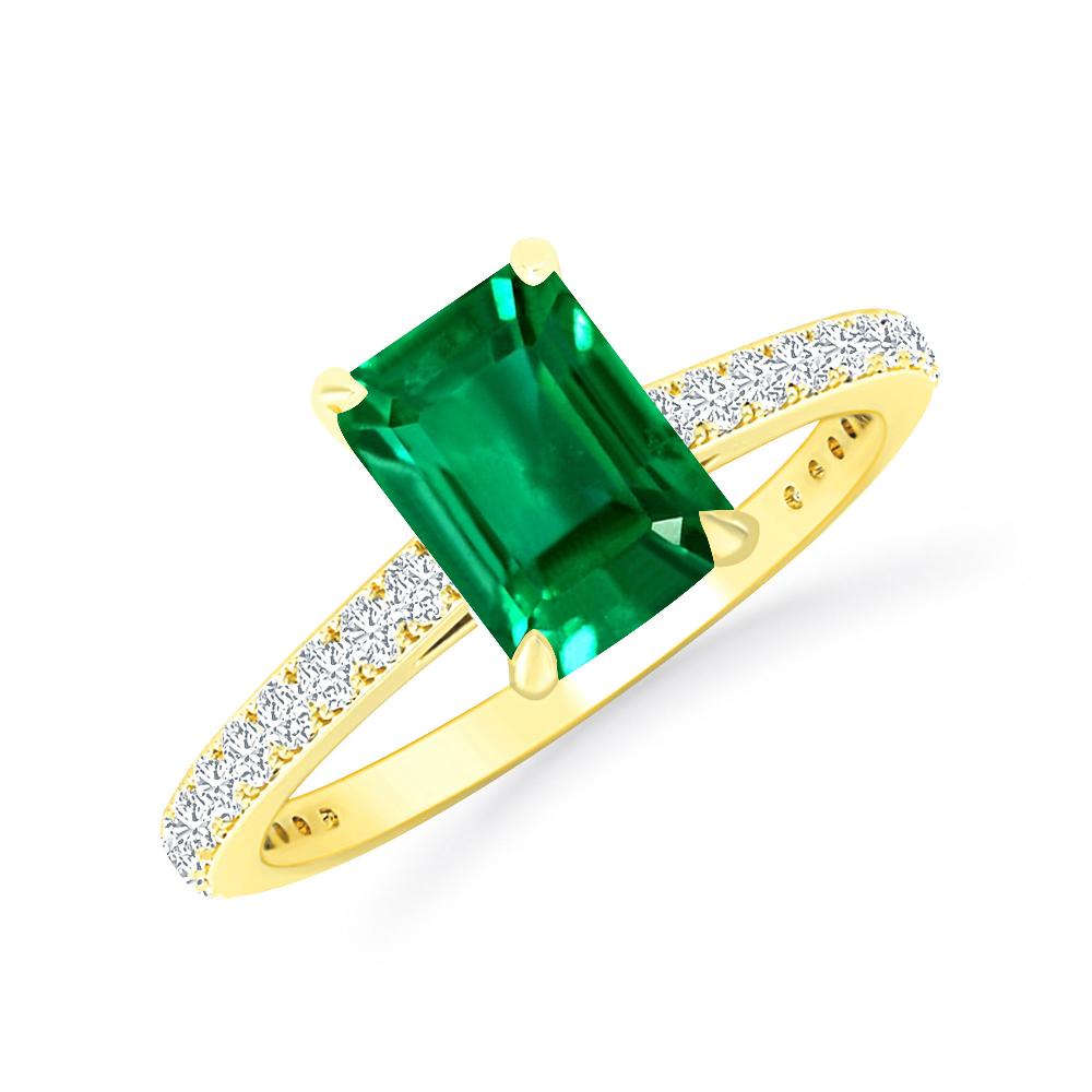 Yellow Gold - Emerald