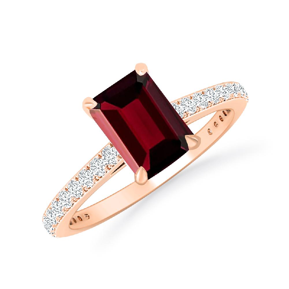 Rose Gold - Garnet