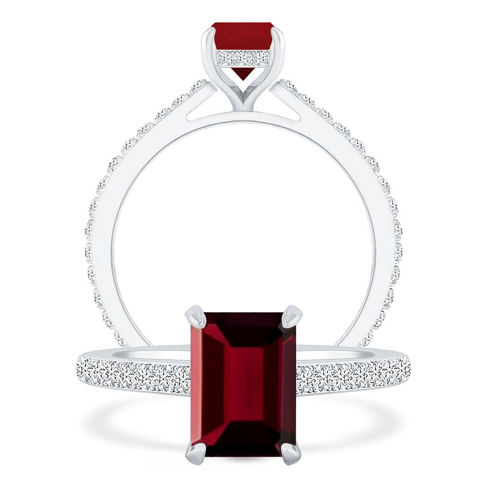 White Gold - Garnet