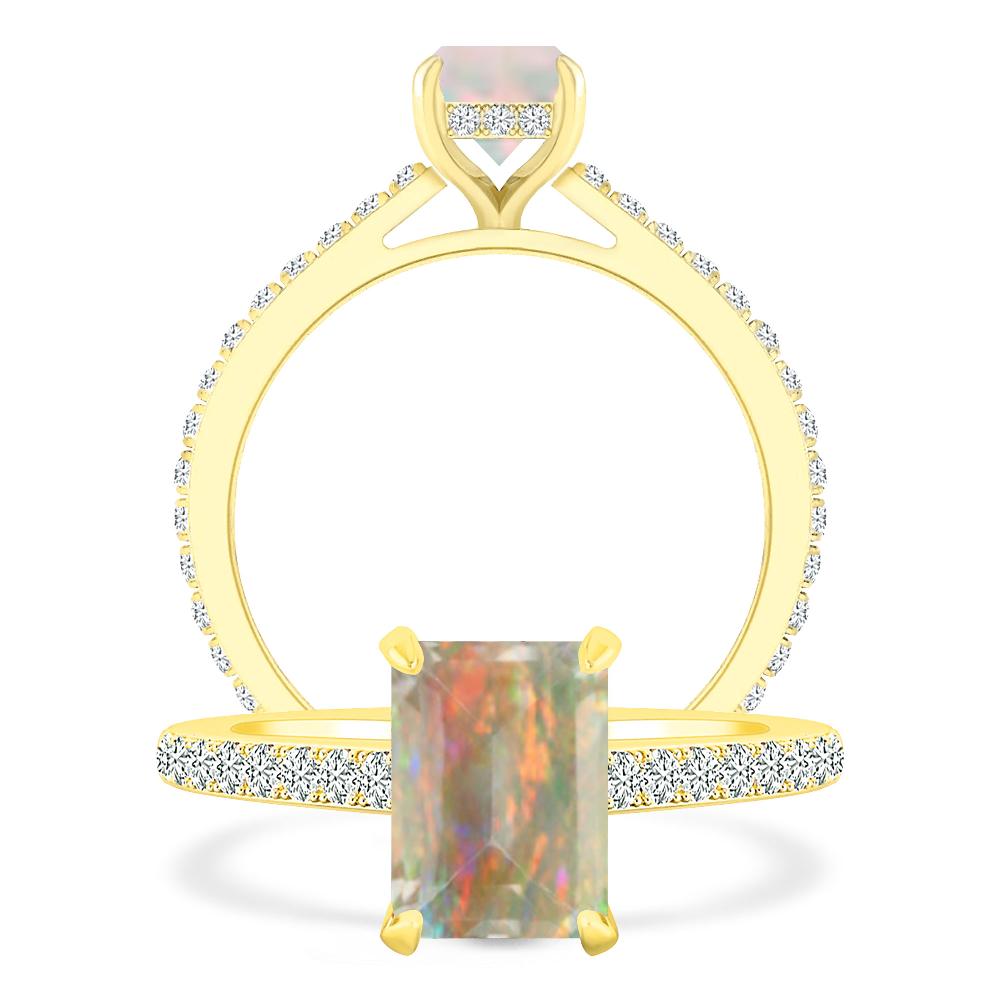 Yellow Gold - Opal