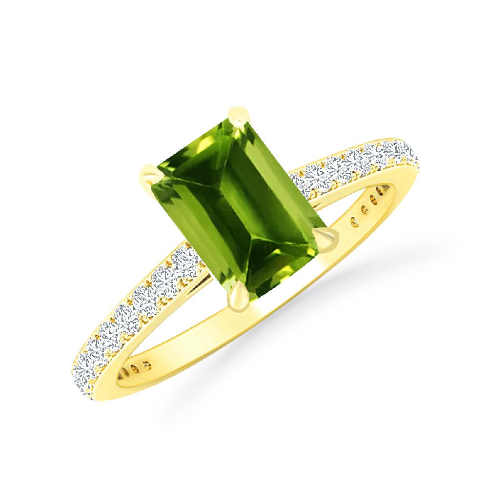 Yellow Gold - Peridot