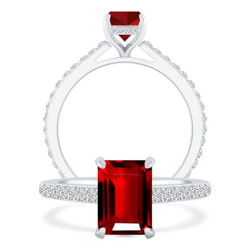 White Gold - Ruby