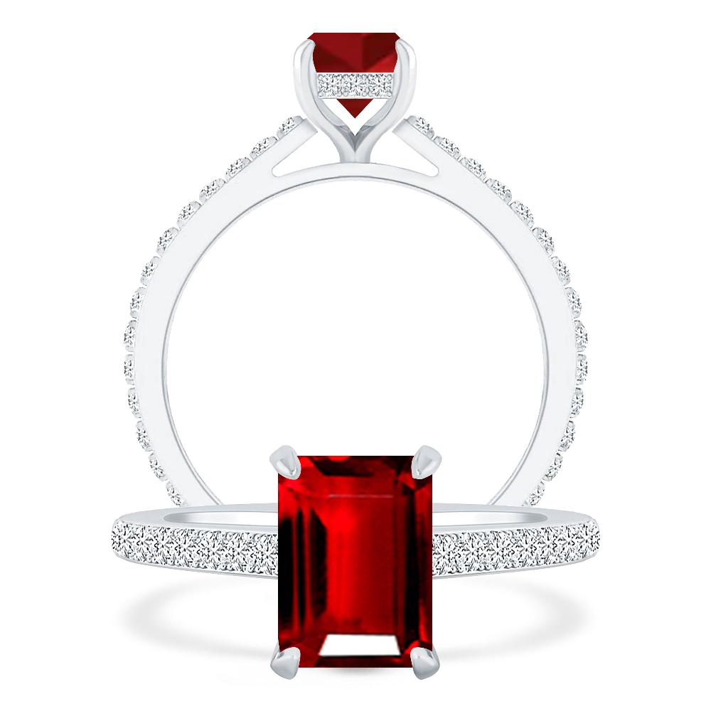 White Gold - Ruby