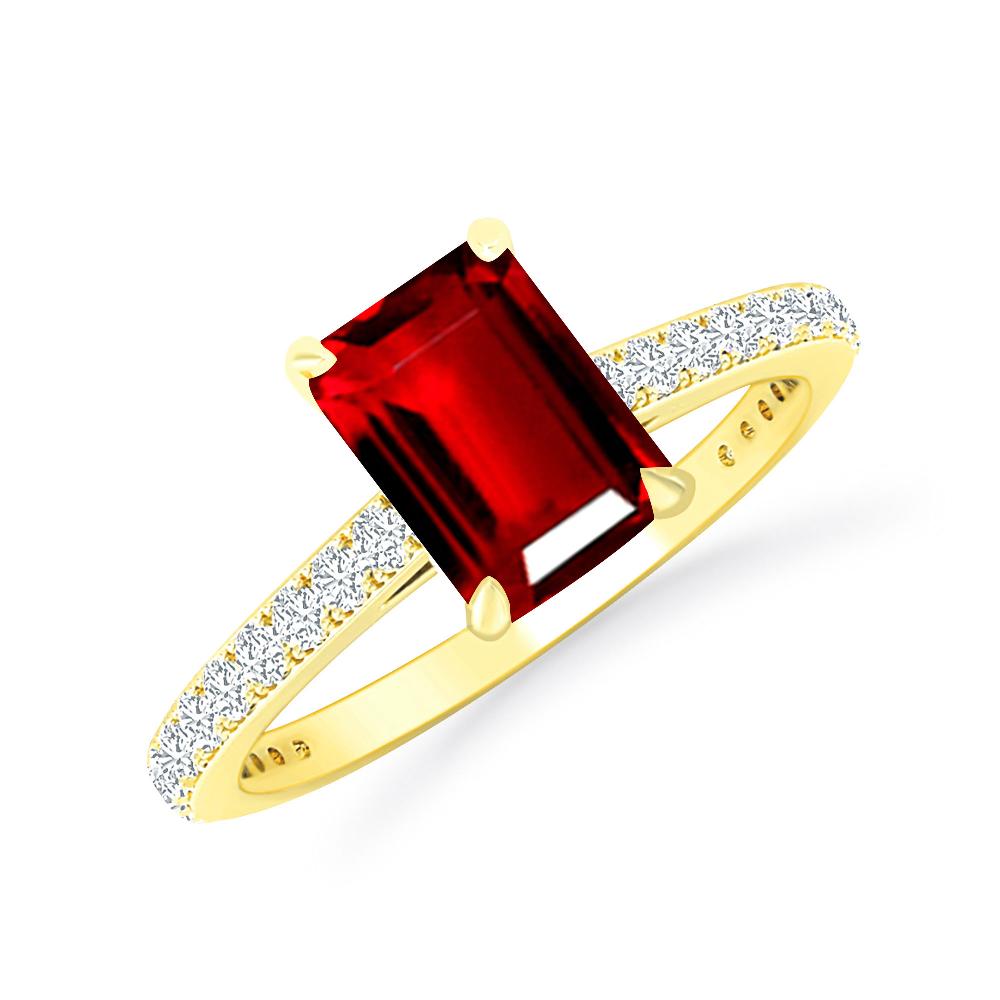 Yellow Gold - Ruby