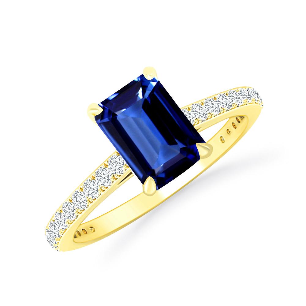 Yellow Gold - Sapphire