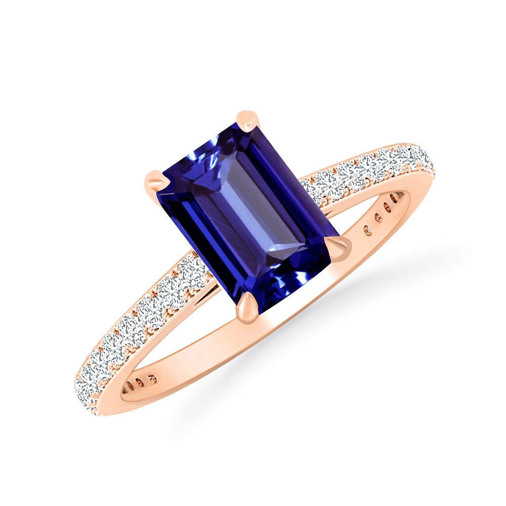 Rose Gold - Tanzanite