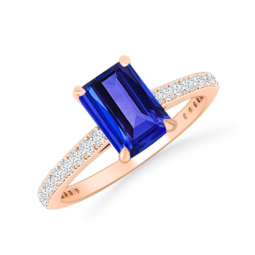 Rose Gold - Tanzanite