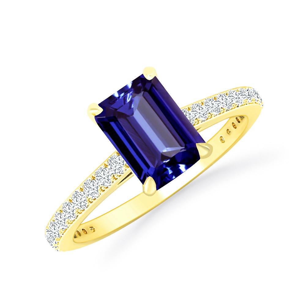 Yellow Gold - Tanzanite