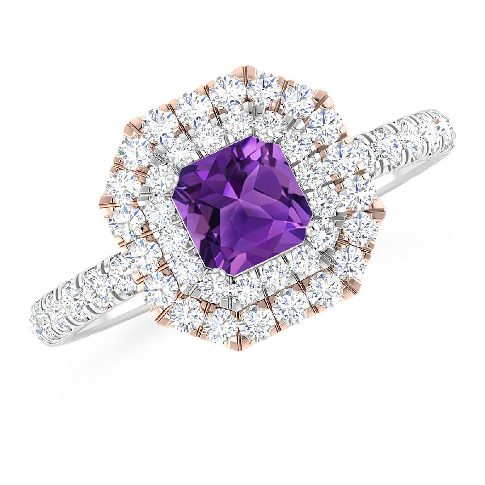 White Gold - Amethyst