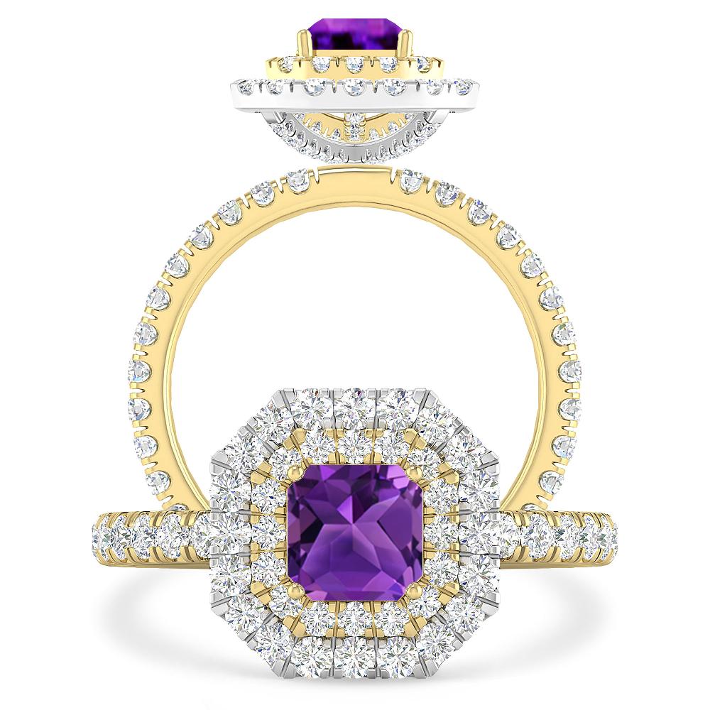 Yellow Gold - Amethyst