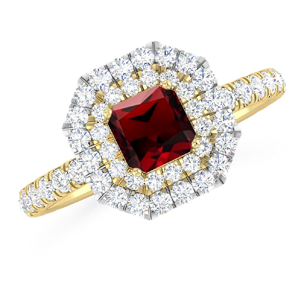 Yellow Gold - Garnet