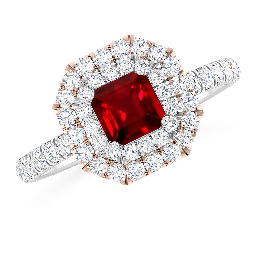 White Gold - Ruby