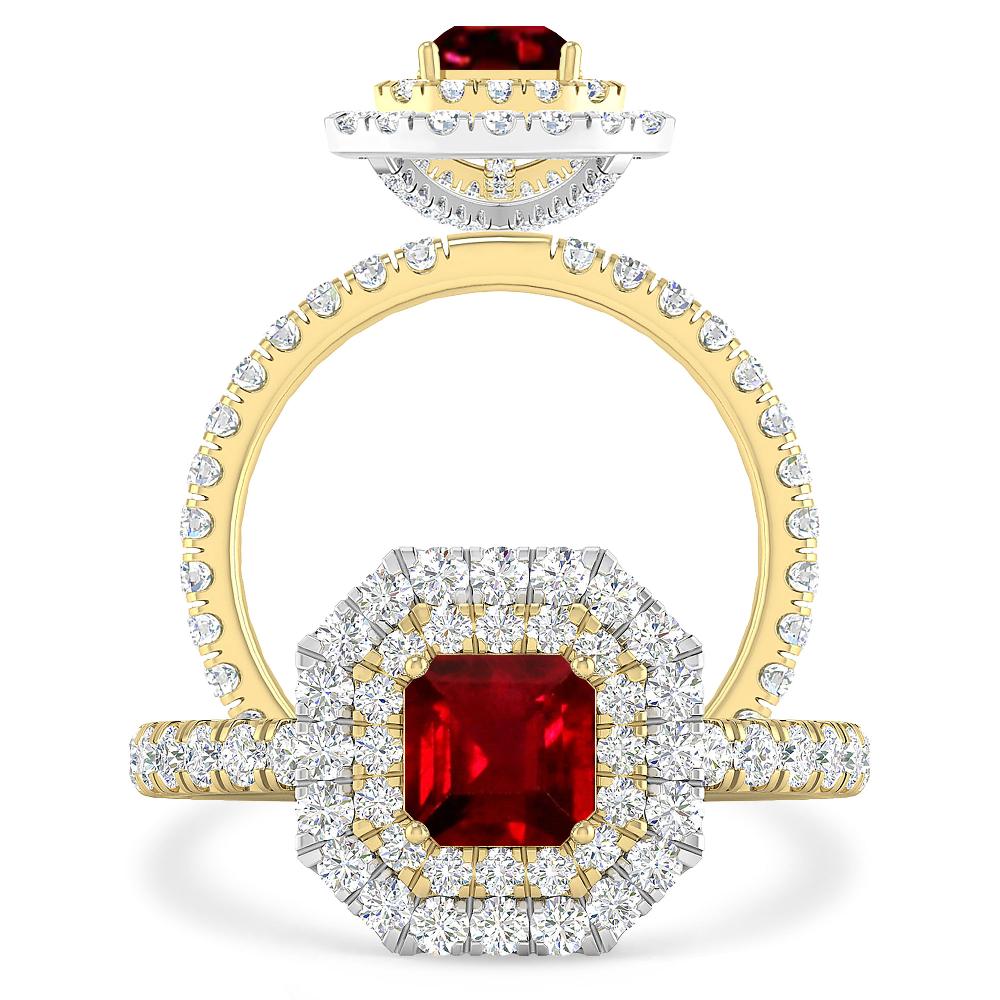 Yellow Gold - Ruby