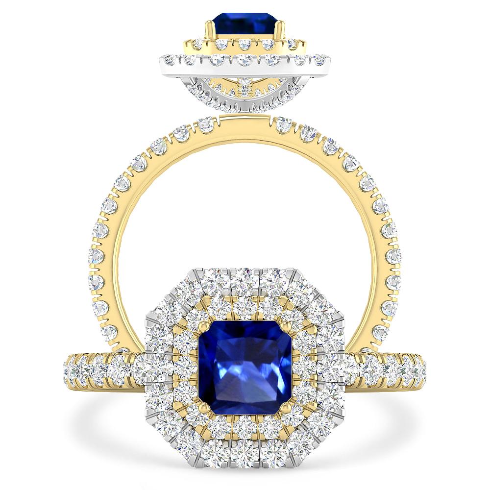 Yellow Gold - Sapphire