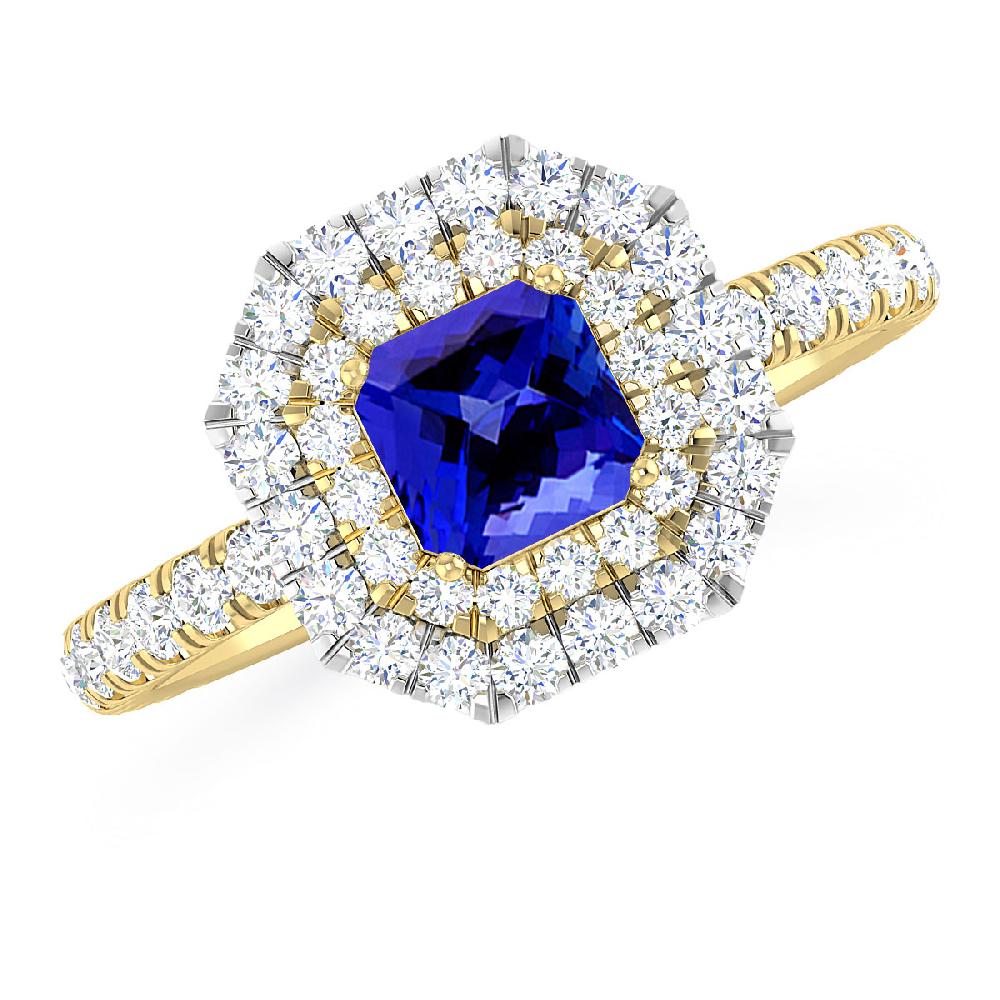 Yellow Gold - Tanzanite