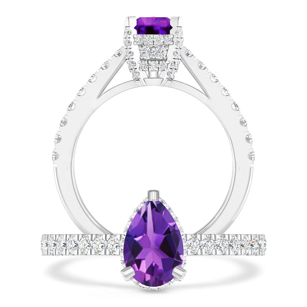 White Gold - Amethyst