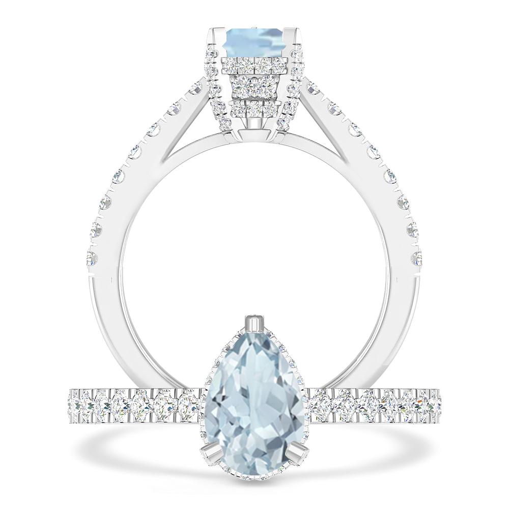 White Gold - Aquamarine