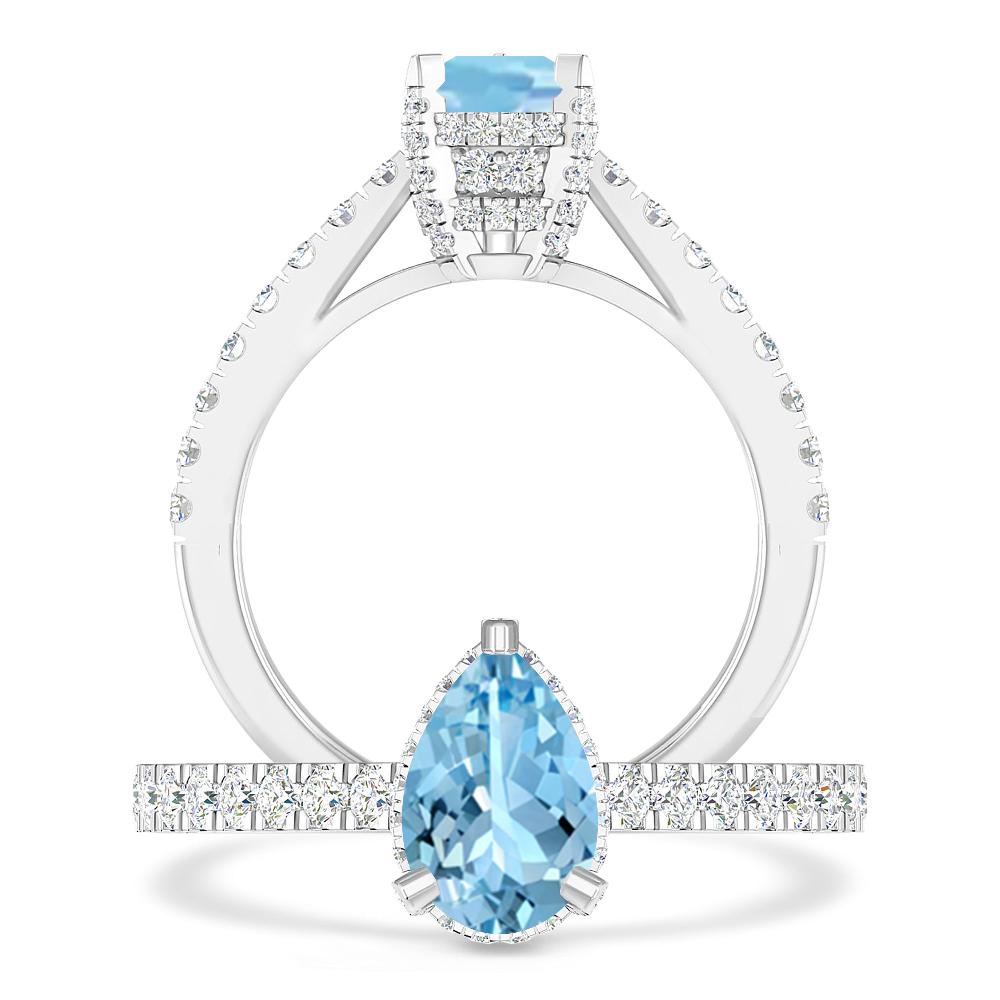 White Gold - Aquamarine