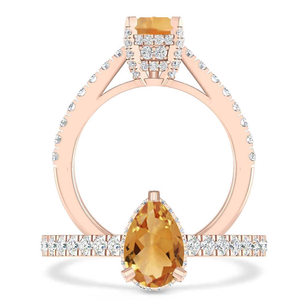 Rose Gold - Citrine