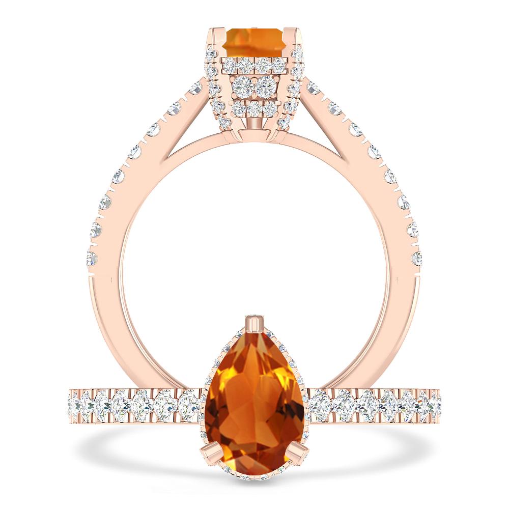 Rose Gold - Citrine