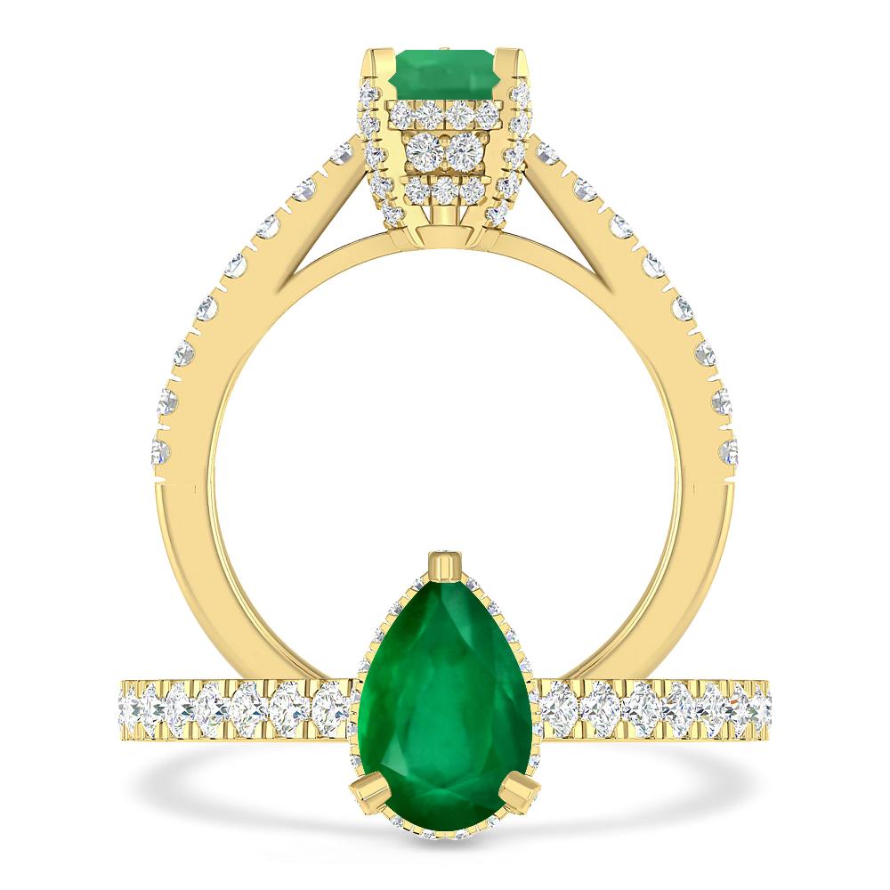 Yellow Gold - Emerald