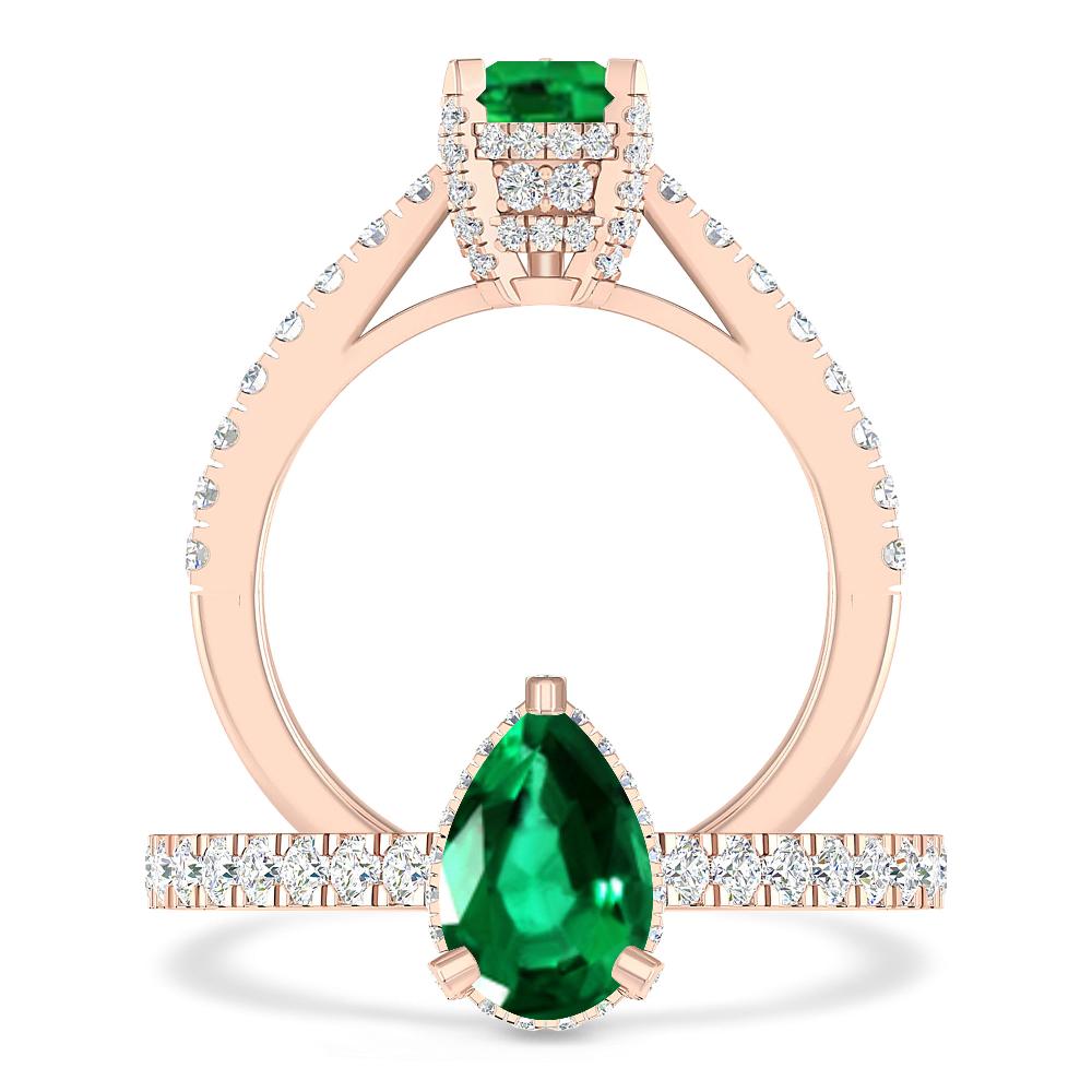 Rose Gold - Emerald