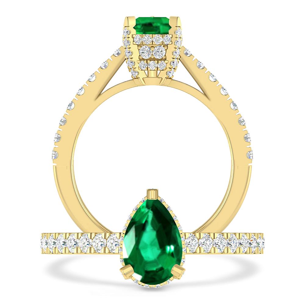 Yellow Gold - Emerald